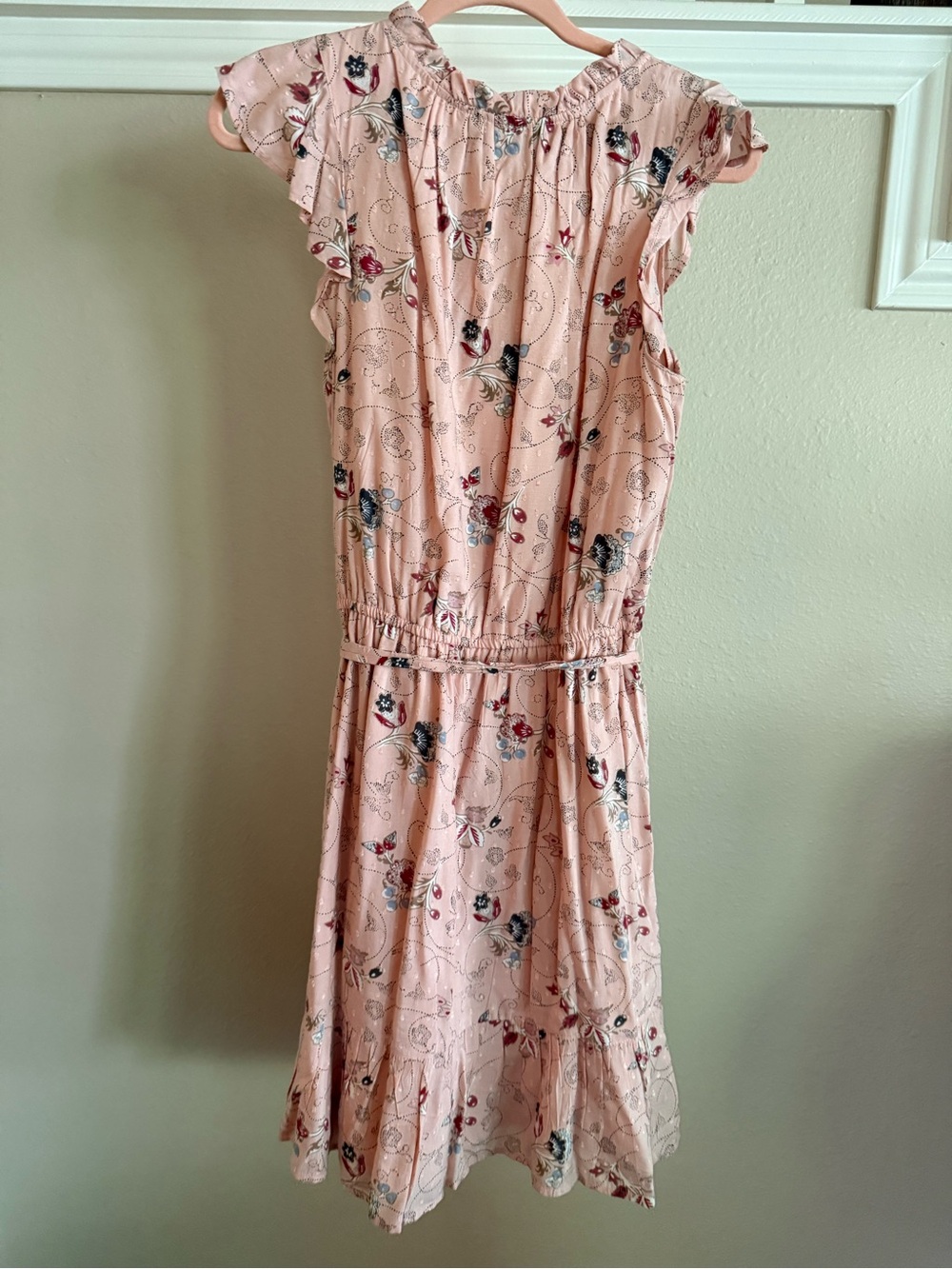 Women’s Loft Pink Floral Dress - Picture 7 of 11